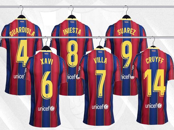 Những số áo Barca huyền thoại trong lịch sử câu lạc bộ