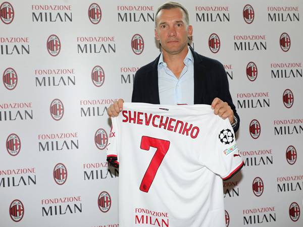 Số áo Shevchenko ở Chelsea, AC Milan và ĐTQG Ukraine