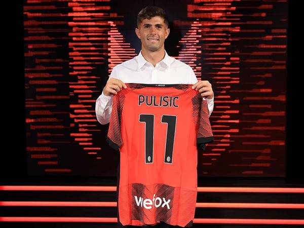 Tìm hiểu số áo Pulisic ở AC Milan, Chelsea và Dortmund